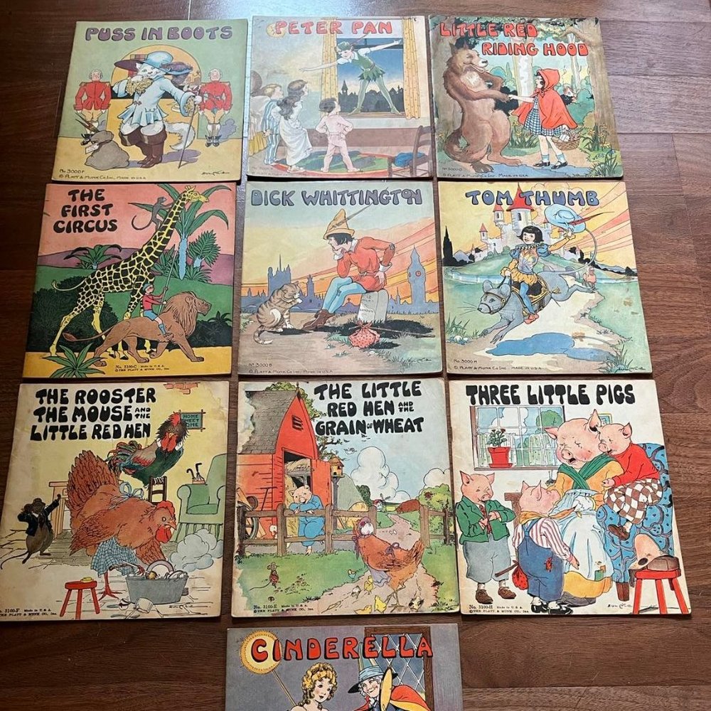 1932 & 1934 Classic Children's Books by The Platt And Munk Co, Illus. by Eulalie
